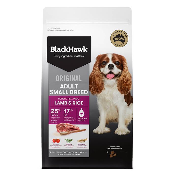 Black Hawk Original Adult Small Breed Lamb & Rice Dry Dog Food  3 Kg