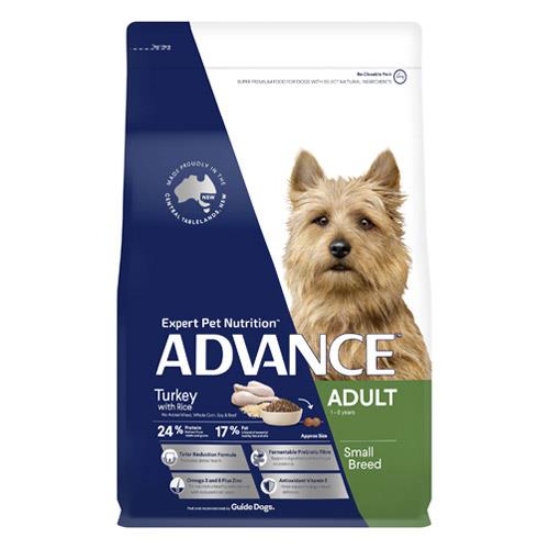 Advance Adult Small Breed Turkey With Rice Dry Dog Food  8 Kg