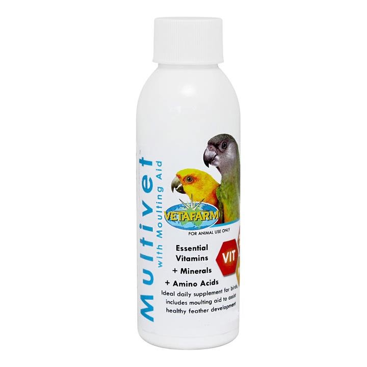 Vetafarm Multivet Liquid With Moulting Aid For Birds   100 Ml