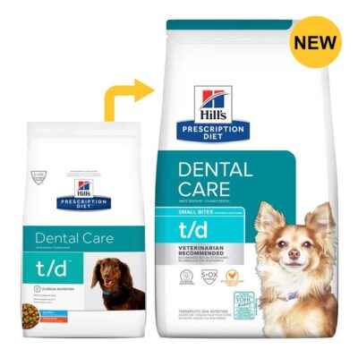 Hill's Prescription Diet T/D Dental Care Small Bites Chicken Flavour Dry Dog Food  2.25 Kg
