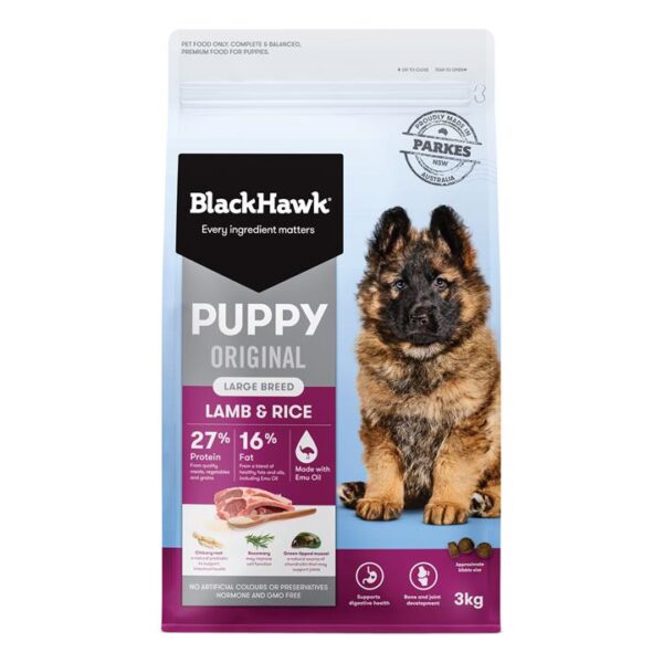 Black Hawk Original Puppy Large Breed Lamb & Rice Dry Dog Food  20 Kg
