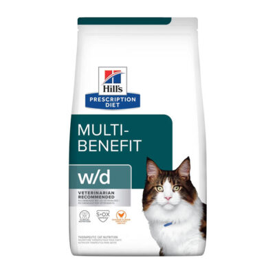 Hill's Prescription Diet W/D Multi-Benefit Chicken Flavour Dry Cat Food  1.5 Kg