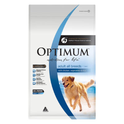 Optimum Adult Dog Food With Chicken, Vegetable & Rice  15 Kg