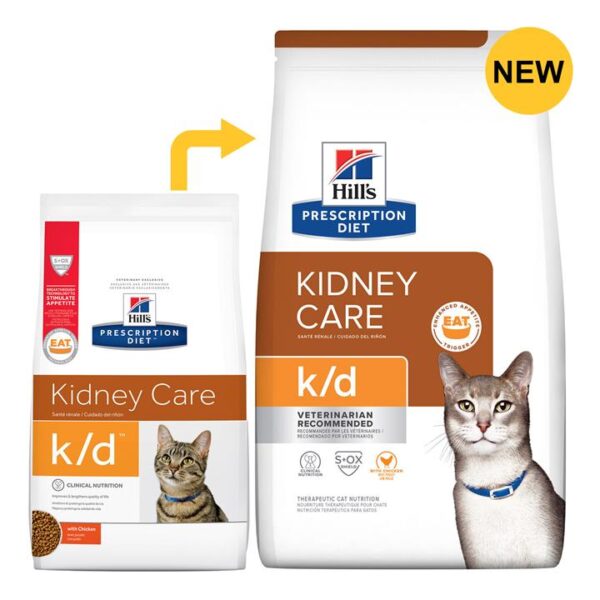Hill's Prescription Diet K/D Kidney Care With Chicken Dry Cat Food  3.85 Kg