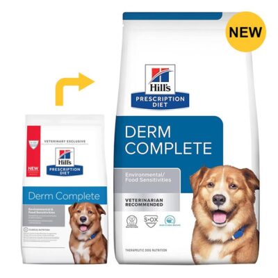 Hill's Prescription Diet Derm Complete Environmental/Food Sensitivities Rice & Egg Recipe Dry Dog Food  2.9 Kg