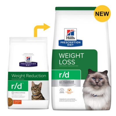 Hill's Prescription Diet R/D Weight Loss Chicken Flavour Dry Cat Food  3.9 Kg