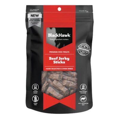 Black Hawk Beef Jerky Sticks Dog Treats  100 Gm