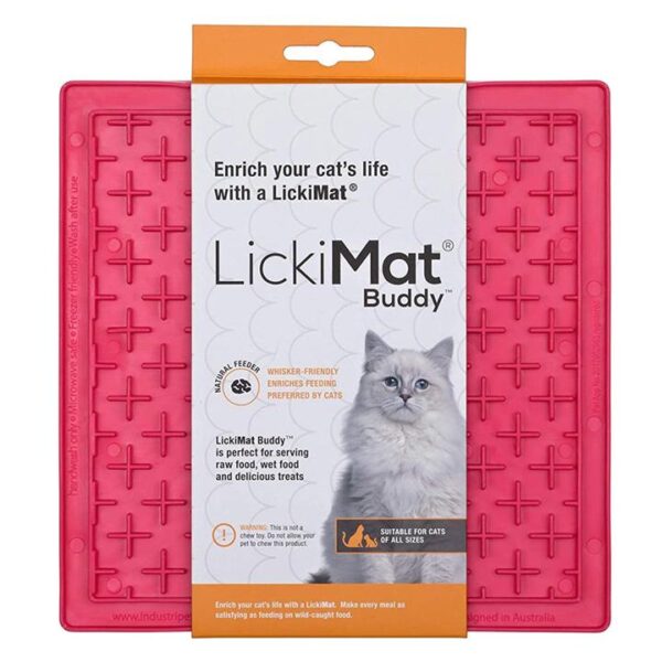 Lickimat Classic Buddy Cat Pink 1 Pack