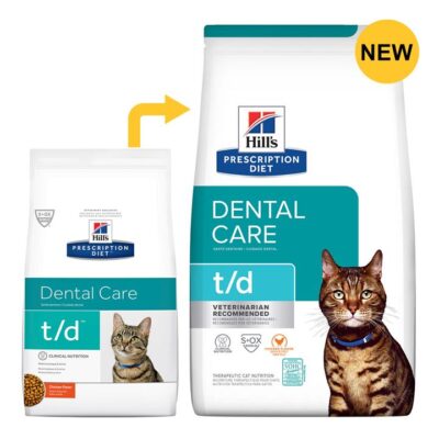 Hill's Prescription Diet T/D Dental Care Chicken Flavour Dry Cat Food  3 Kg