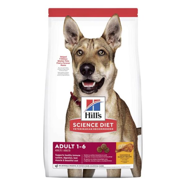 Hill's Science Diet Adult 1-6 Chicken & Barley Recipe Dry Dog Food  7.5 Kg