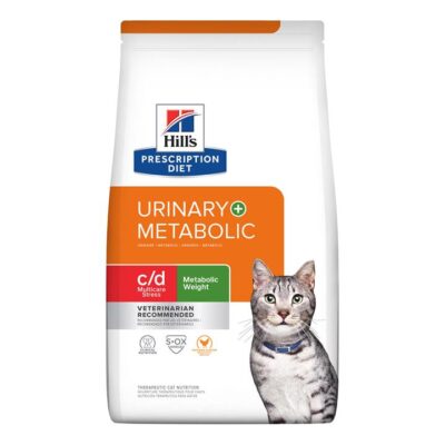 Hill's Prescription Diet C/D Multicare Stress Urinary + Metabolic Weight Chicken Flavour Dry Cat Food  2.88 Kg