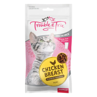 Trouble & Trix Chicken Breast Cat Treats 85gm 1 Pack