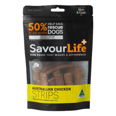 Savourlife Australian Chicken Strips Treats For Dogs  165 Gm