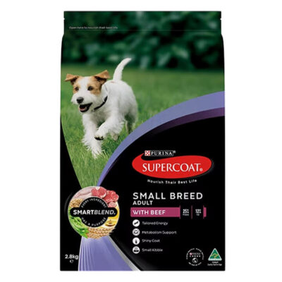 Supercoat Smartblend With Beef Adult Small Breed Dry Dog Food  2.8 Kg