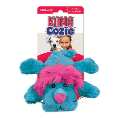 Kong Cozie Plush Squeaker Toy For Dogs - King Lion 1 X Medium