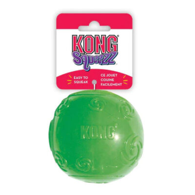 Kong Squeezz Squeaker Fetch Toy For Dogs - Ball 1 X Large