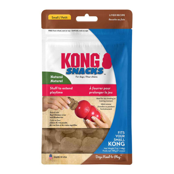 Kong Stuff'N Snacks Liver Recipe Treats For Dogs Small 198 Gm