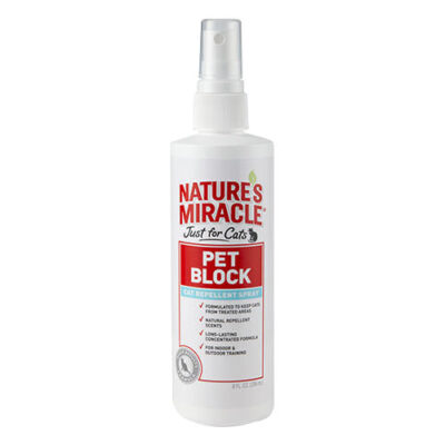 Nature's Miracle Pet Block Repellent Spray For Cats  236 Ml