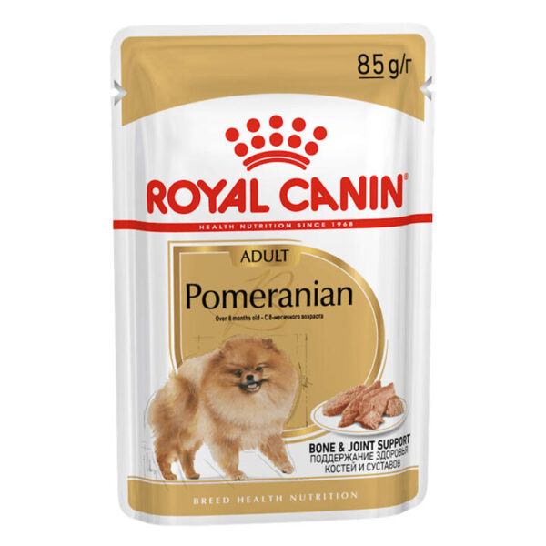 Royal Canin Pomeranian Adult Loaf Pouches Wet Dog Food 85 Gms 12 Pack