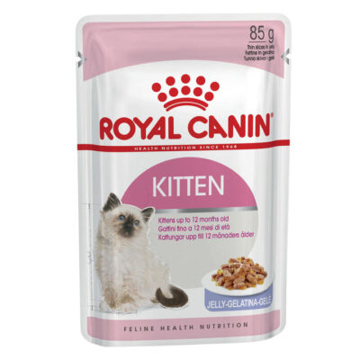 Royal Canin Kitten Chunks In Jelly Pouches Wet Cat Food 85 Gms 12 Pack