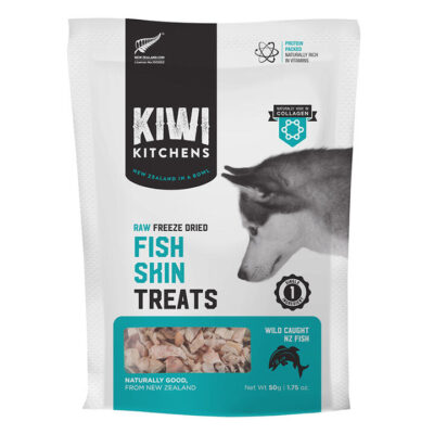 Kiwi Kitchens Freeze Dried Fish Skin Dog Treat  50 Gm