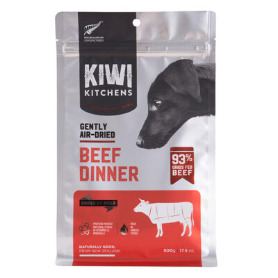 Kiwi Kitchens Air Dried Beef Dinner Dry Dog Food  500 Gm