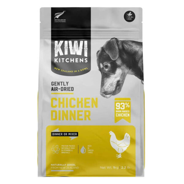 Kiwi Kitchens Air Dried Chicken Dinner Dry Dog Food  1 Kg