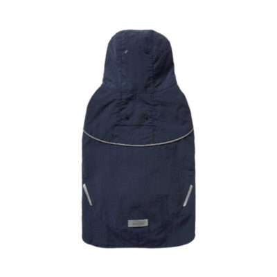 Snooza Wear Ripstop Dog Raincoat With Hood Navy 1 X Xsmall