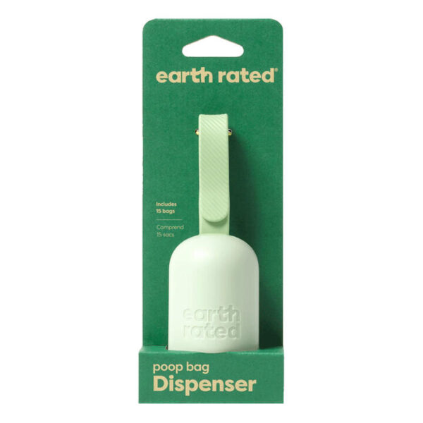 Earth Rated Leash Poop Bag Dispenser With 15 Bags - Unscented 1 Pack