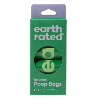 Earth Rated Dog Poop Bags Refill Rolls - Lavender Scented 60 Bags