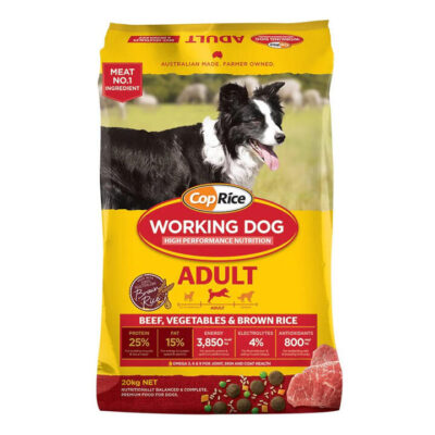 Coprice Working Dog Adult Beef, Vegetables & Brown Rice Dry Dog Food  20 Kg