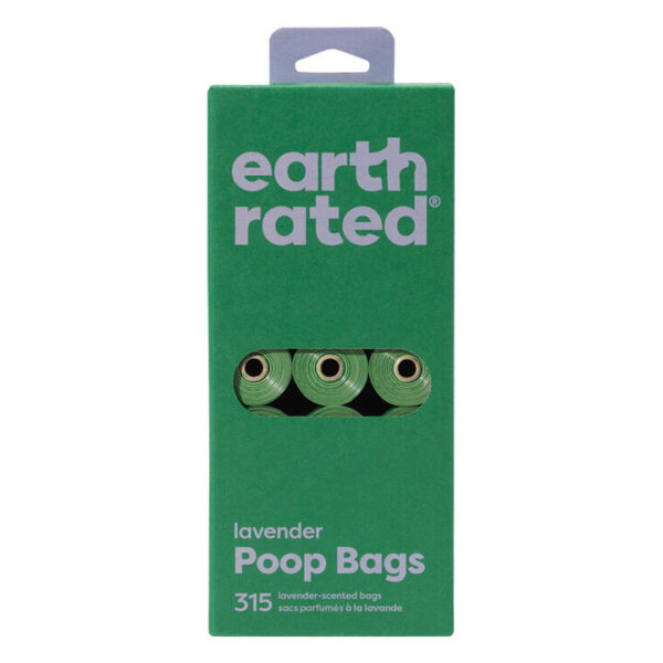 Earth Rated Dog Poop Bags Refill Rolls - Lavender Scented 315 Bags