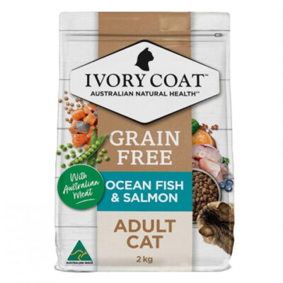 Ivory Coat Grain Free Adult Ocean Fish & Salmon Dry Cat Food  2 Kg