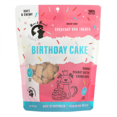 Mimi & Munch Birthday Cake Natural Dog Treats  180 Gm