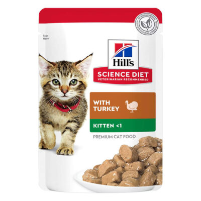 Hill's Science Diet Kitten Up To 1 Year With Turkey Wet Cat Food 85gm 12 Pack