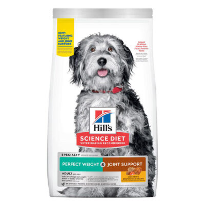 Hill's Science Diet Perfect Weight & Joint Support Adult Chicken & Brown Rice Recipe Dry Dog Food  1.58 Kg