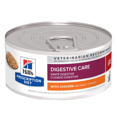 Hill's Prescription Diet I/D Digestive Care With Chicken Wet Cat Food 156gm 24 Cans