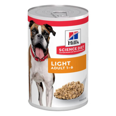 Hill's Science Diet Light Adult 1-6 Wet Dog Food 370gm 12 Cans