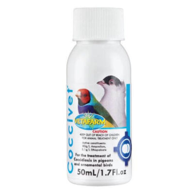 Vetafarm Coccivet For The Treatment For Pigeons And Ornamental Birds  50 Ml