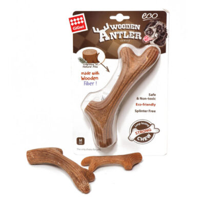 Gigwi Long Lasting Chew Wooden Antler For Dogs  20 Cm - Medium