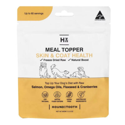 Houndztooth Skin & Coat Health Natural Raw Boost Meal Topper For Dogs  60 Gm