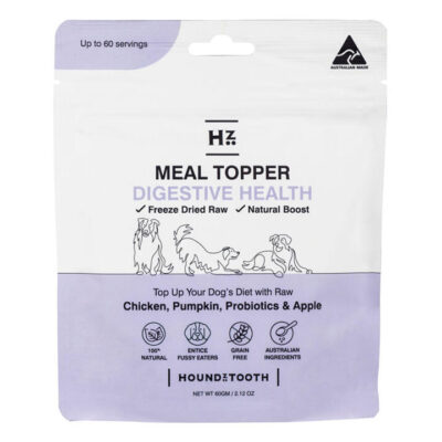 Houndztooth Digestive Health Natural Raw Boost Meal Topper For Dogs  60 Gm