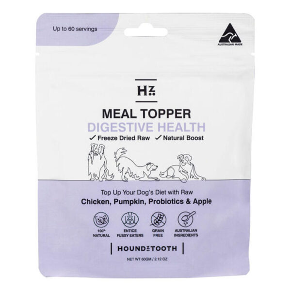 Houndztooth Digestive Health Natural Raw Boost Meal Topper For Dogs  60 Gm