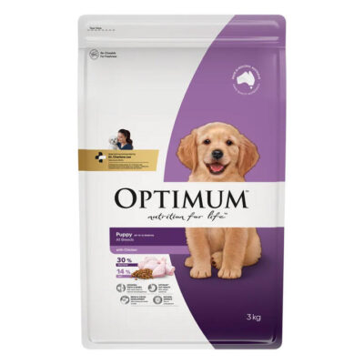 Optimum Puppy All Breeds With Chicken Dry Dog Food  3 Kg