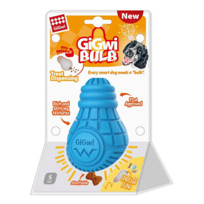 Gigwi Extra Durable Treat Dispensing Bulb For Dogs  1 X Small