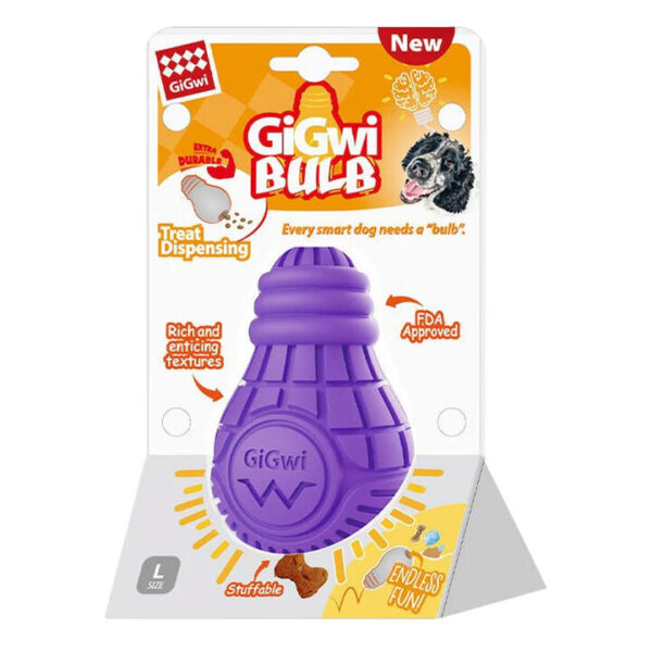 Gigwi Extra Durable Treat Dispensing Bulb For Dogs  1 X Large