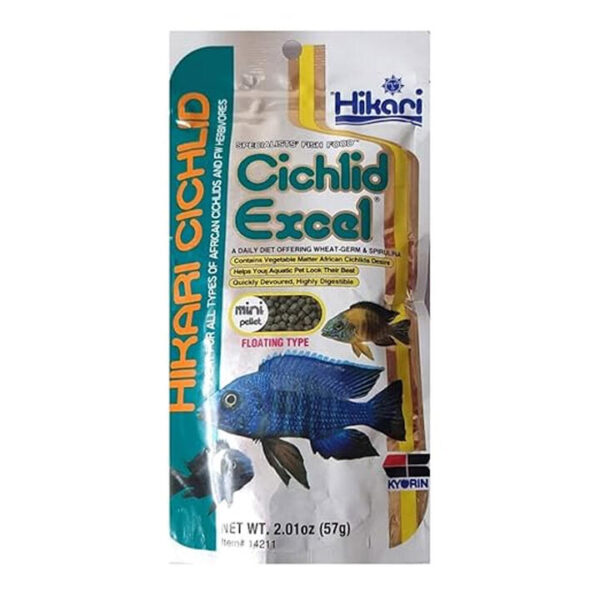 Hikari Floating Cichlid Excel Pellet Fish Food - Mini 57 Gm
