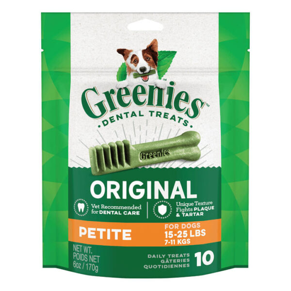 Greenies Original Dental Dog Treats Petite 7 - 11kg 170 Gm