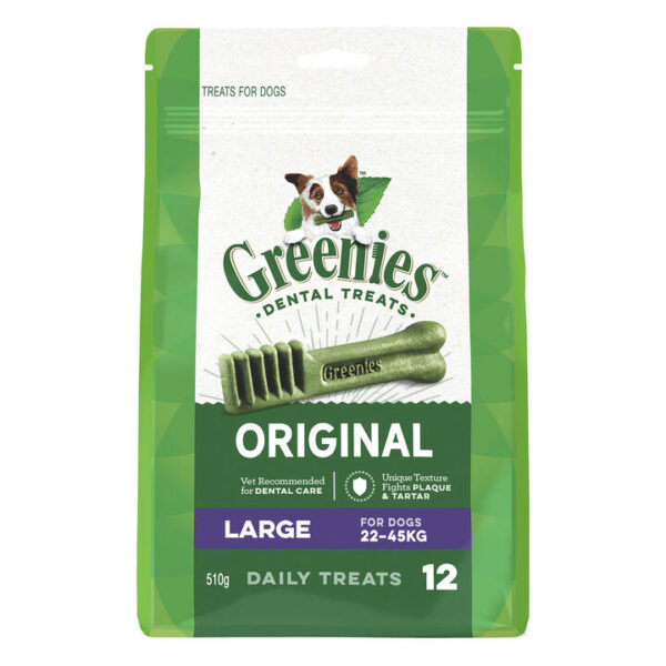 Greenies Original Dental Dog Treats Large 22 - 45kg 510 Gm