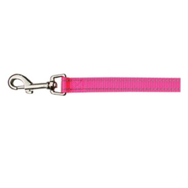 Beau Pets Reflective Nylon Lead For Dogs - Pink 20 Mm X 120cm